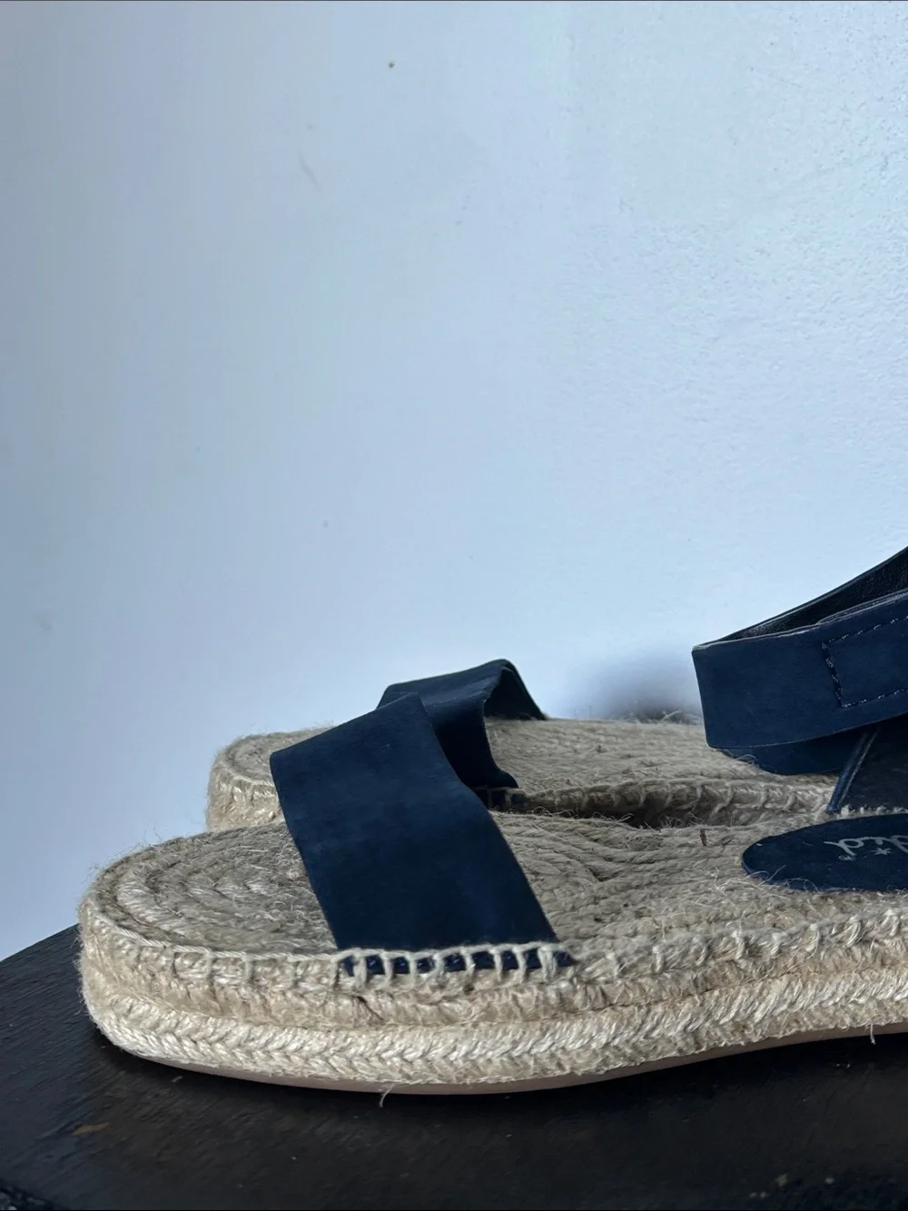 Anthropologie Splendid Jensen Navy Suede Espadrilles Size 9